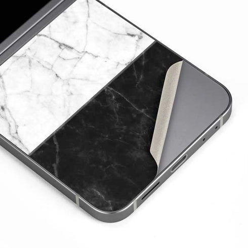 Marble Split Galaxy Z Flip6 Skin
