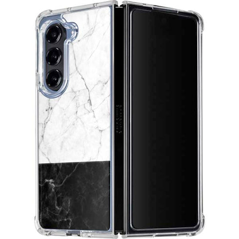 Marble Split Galaxy Z Fold5 5G Clear Case