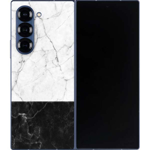 Marble Split Galaxy Z Fold6 Skin