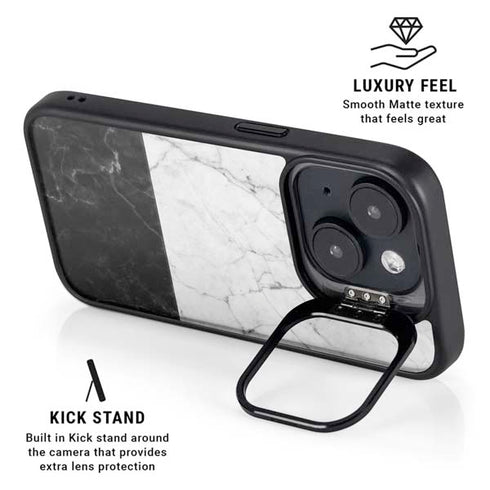 Marble Split iPhone 13 Kickstand Case