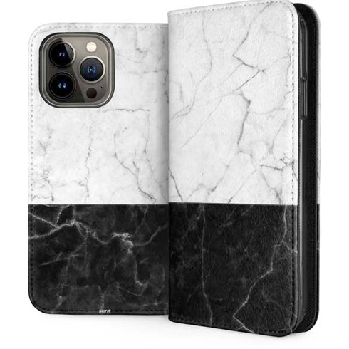 Marble Split iPhone 15 Pro Max Folio Case