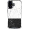 Marble Split iPhone 16 Plus Clear Case