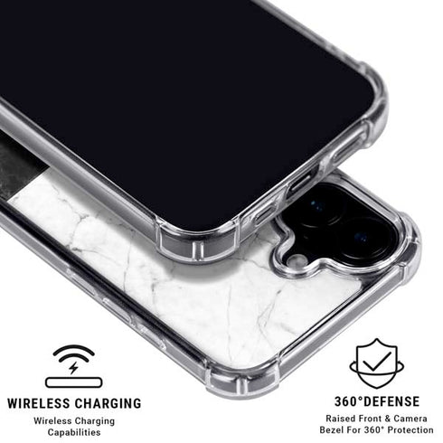 Marble Split iPhone 16 Plus MagSafe Case