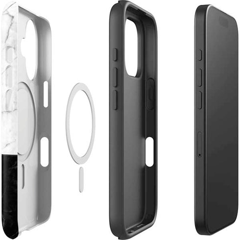 Marble Split iPhone 16 Plus Magsafe Impact Case