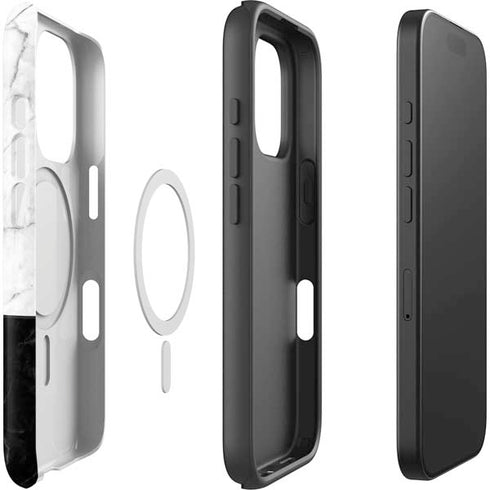 Marble Split iPhone 16 Pro Max Magsafe Impact Case