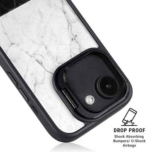 Marble Split iPhone 16e Kickstand Case