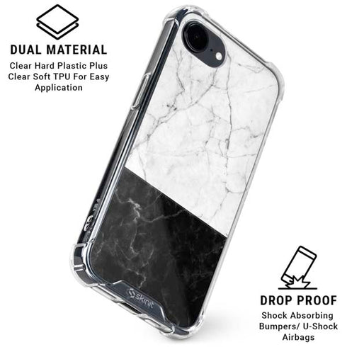 Marble Split iPhone 16e Clear Case