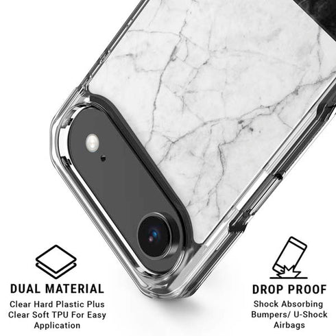 Marble Split iPhone 17 Air Clear Case