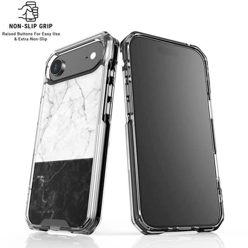 Marble Split iPhone 17 Air Clear Case