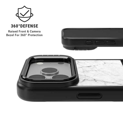 Marble Split iPhone 17 Pro Kickstand Case