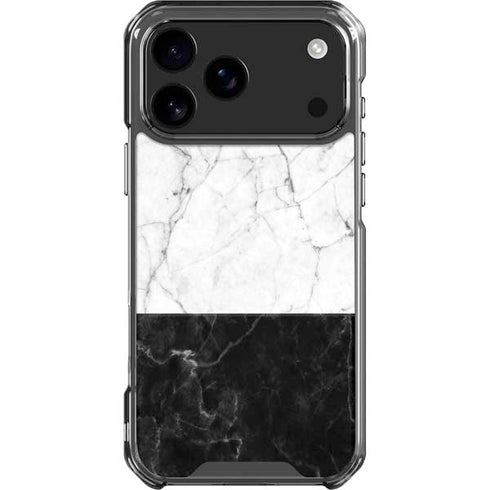 Marble Split iPhone 17 Pro Max Clear Case