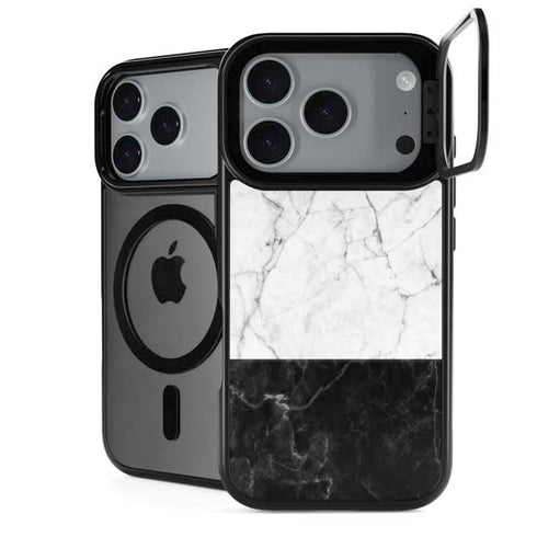 Marble Split iPhone 17 Pro Max Kickstand Case
