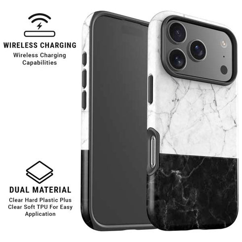 Marble Split iPhone 17 Pro Max Magsafe Impact Case