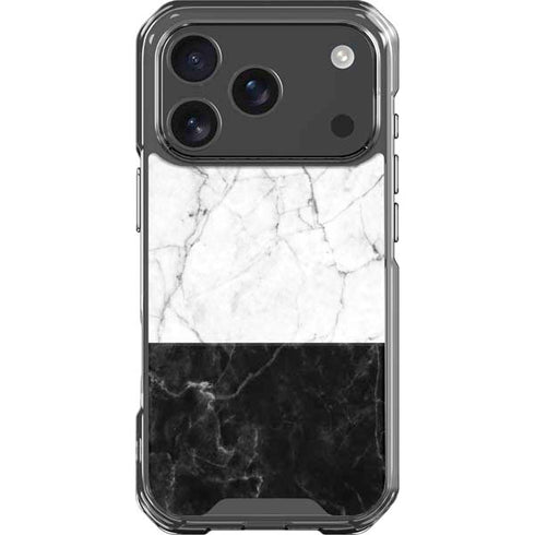 Marble Split iPhone 18 Pro Clear Case