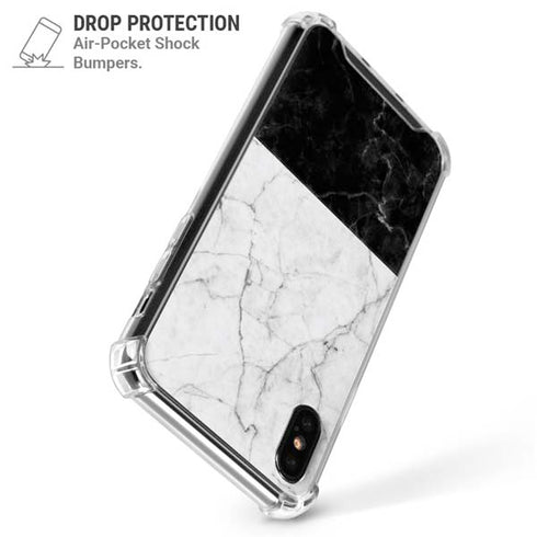 Marble Split iPhone X/XS Clear Case