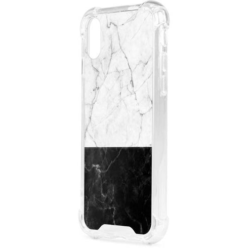 Marble Split iPhone XS Clear Case