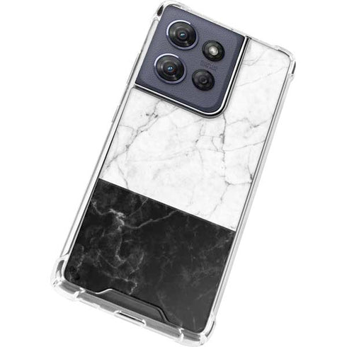 Marble Split Moto G 5G (2025) Clear Case