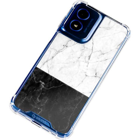 Marble Split Moto G 5G (2024) Clear Case