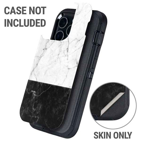 Marble Split Otterbox Defender iPhone Skin