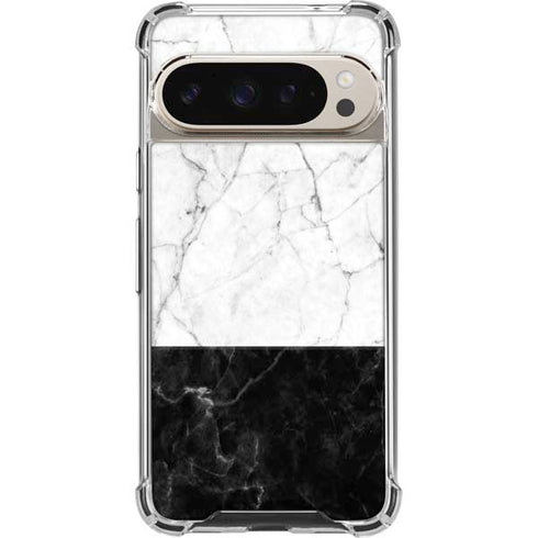 Marble Split Pixel 9/9 Pro Clear Case