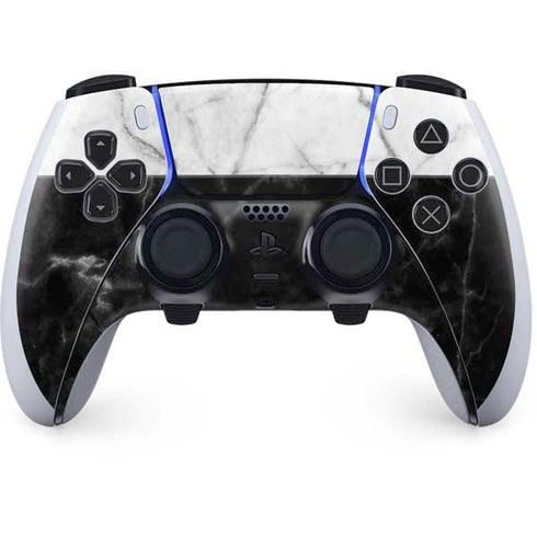 Marble Split PS5 DualSense Edge Pro Controller Skin