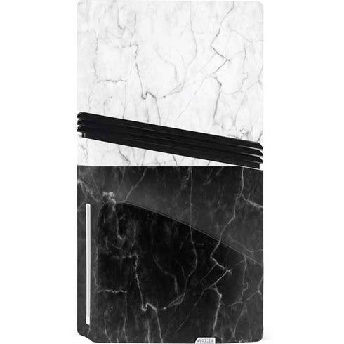 Marble Split PS5 Pro Disk Console Skin