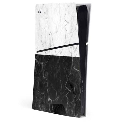 Marble Split PS5 Slim Digital Edition Console Skin