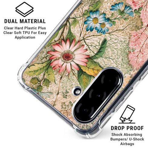 Marbled Paper by William Kilburn Galaxy A36 5G Clear Case