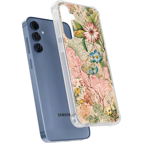 Marbled Paper by William Kilburn Galaxy A55 5G Clear Case