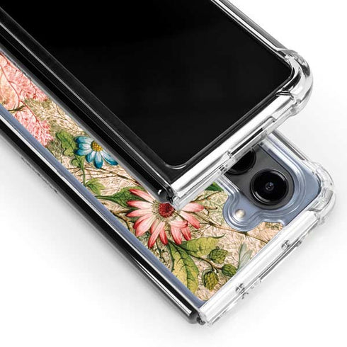 Marbled Paper by William Kilburn Galaxy Z Fold5 5G Clear Case