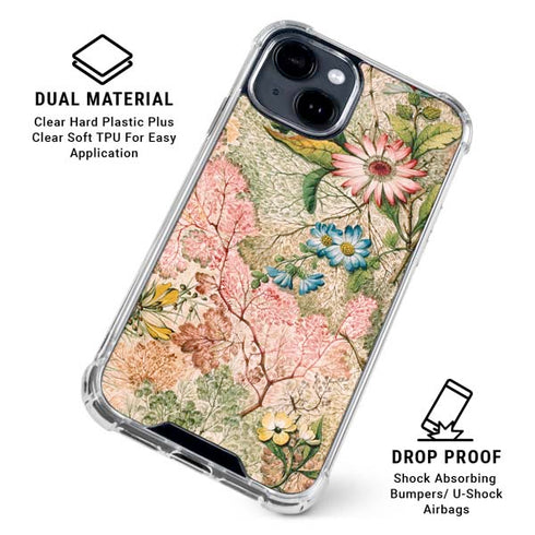 Marbled Paper by William Kilburn iPhone 15 Clear Case