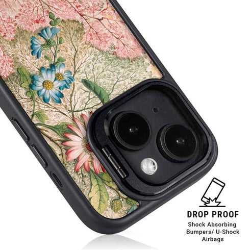 Marbled Paper by William Kilburn iPhone 15 Plus Kickstand Case