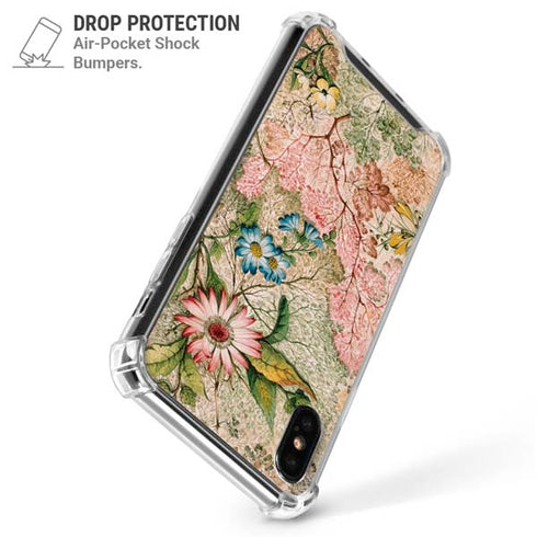 Marbled Paper by William Kilburn iPhone X/XS Clear Case