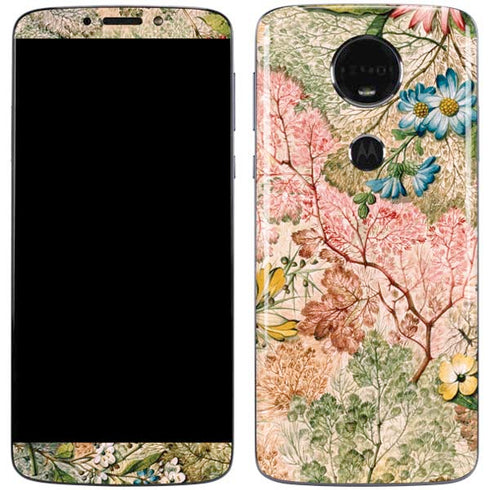 Marbled Paper by William Kilburn Moto E5 Plus Skin