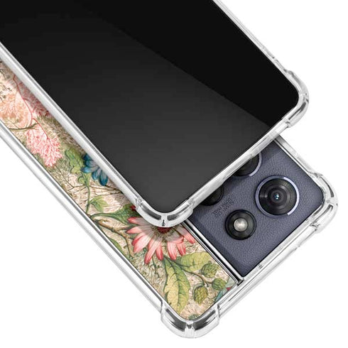 Marbled Paper by William Kilburn Moto G 5G (2025) Clear Case