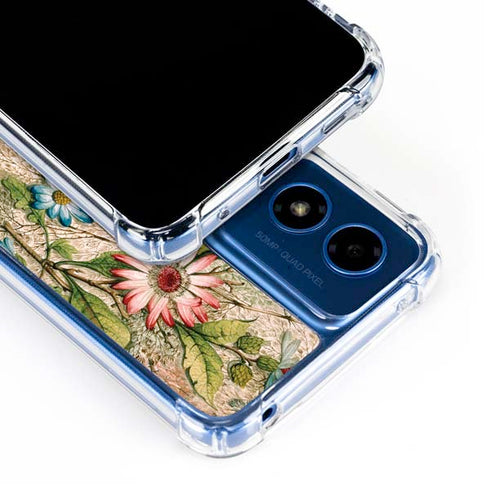 Marbled Paper by William Kilburn Moto G 5G (2024) Clear Case
