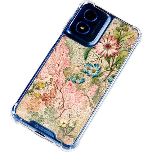 Marbled Paper by William Kilburn Moto G Play 4G (2024) Clear Case