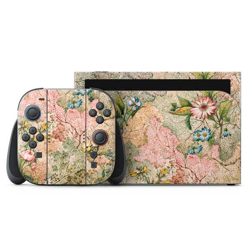 Marbled Paper by William Kilburn Nintendo Switch 2 (2025) with Joy-Con Skin