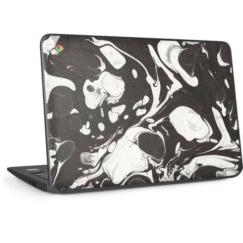 Marbleized Black HP Chromebook Skin