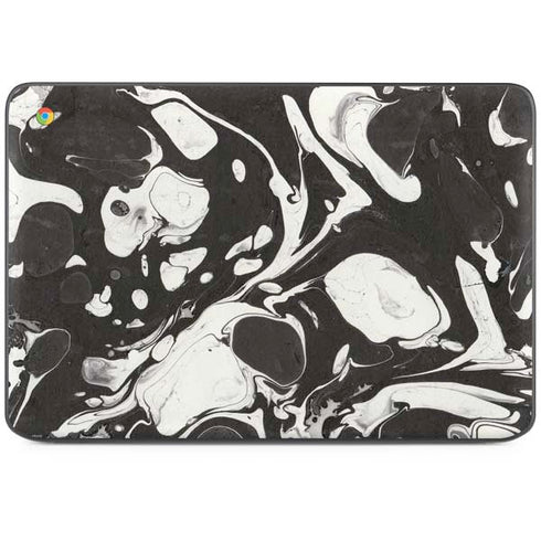 Marbleized Black HP Chromebook Skin