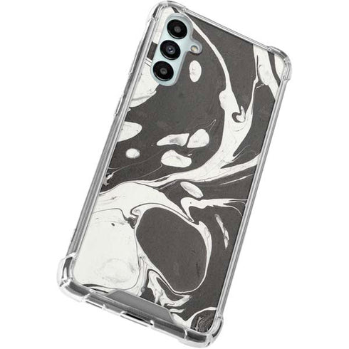 Marbleized Black Gabb Phone 4 Clear Case