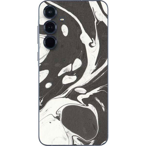 Marbleized Black Galaxy A36 5G Skin