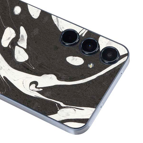 Marbleized Black Galaxy A36 5G Skin