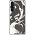 Marbleized Black Galaxy S24 FE Clear Case