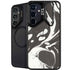 Marbleized Black Galaxy S25 Kickstand Case