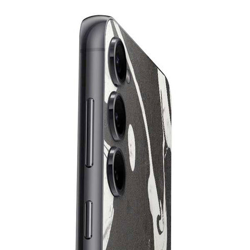 Marbleized Black Galaxy S25 Plus Skin