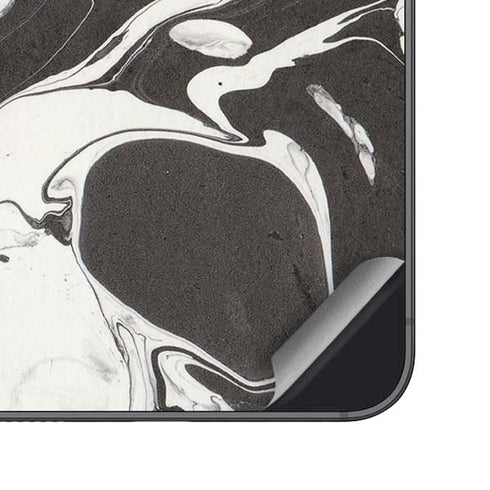 Marbleized Black Galaxy S25 Plus Skin