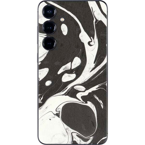 Marbleized Black Galaxy S25 Skin