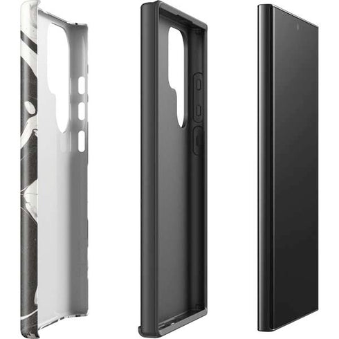 Marbleized Black Galaxy S25 Ultra Impact Case