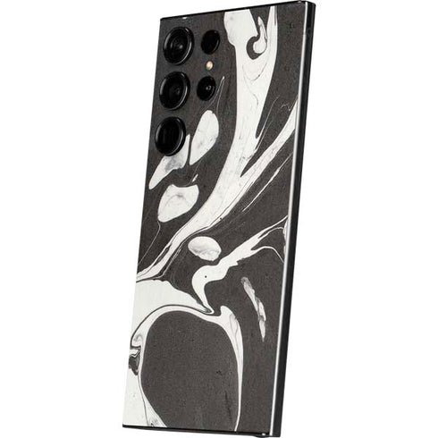 Marbleized Black Galaxy S25 Ultra Skin